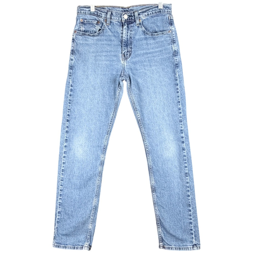Levi's 505 Regular Fit Men's W32 L30 Light Wash Blue Straight Leg Denim Jeans